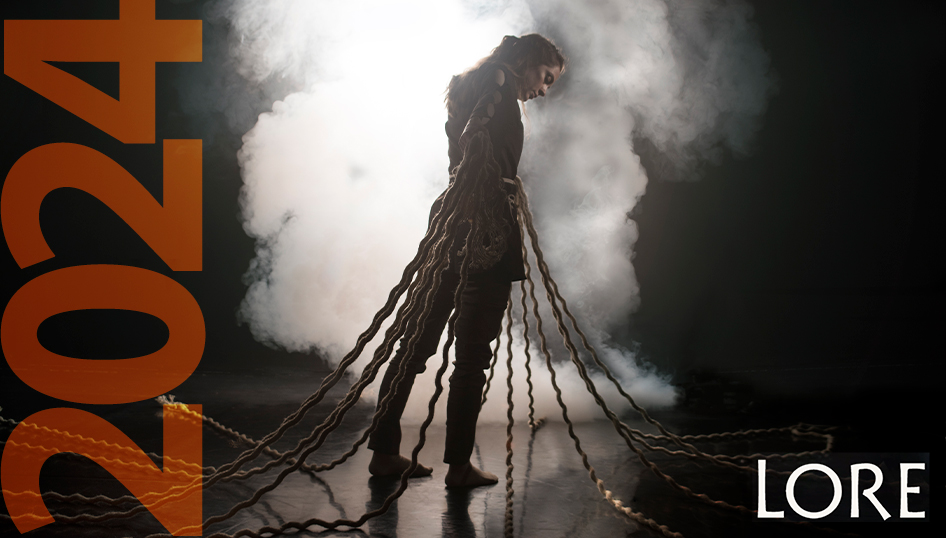 2019 - James Wilton Dance: Lore. woman with long braids dancing - photo Chris Nash